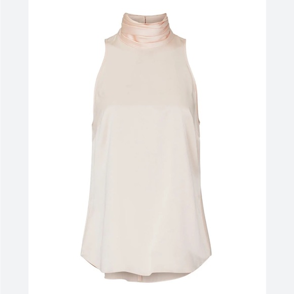 Cinq à Sept Cream Sleeveless Blouse - Picture 1 of 9